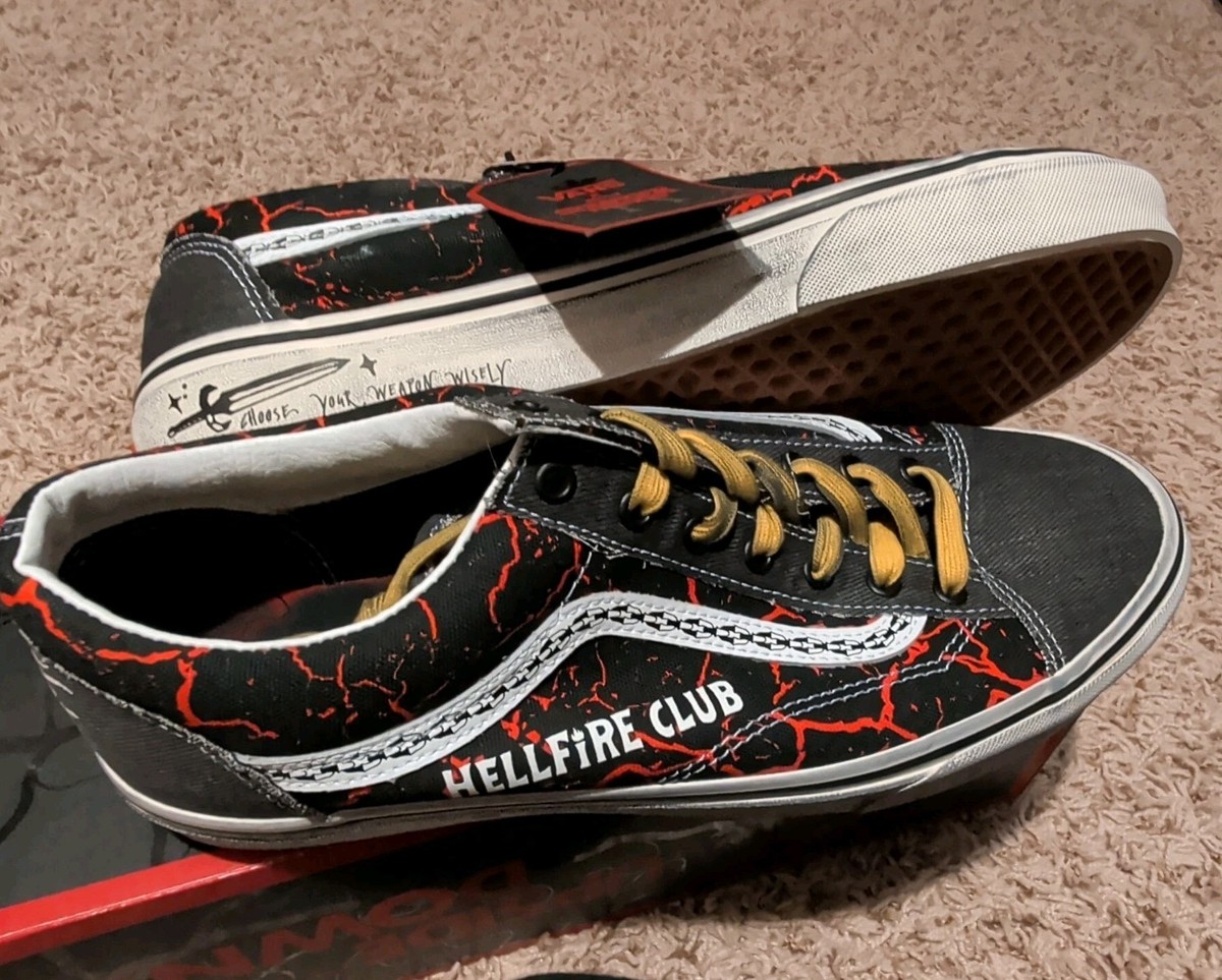 Size 13 - Stranger Things x Vans Style 36 Hellfire Club for sale