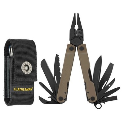 Leatherman Rebar Coyote Tan Multitool 17-in-1 With Sheath   Black Oxide