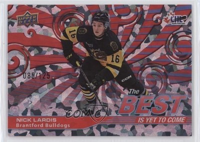 2023-24 Upper Deck CHL Best Is Yet To Come Red 85/125 Nick Lardis #BYC-4 1dw5