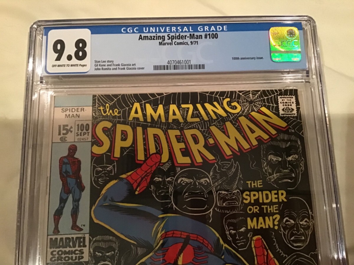 THE AMAZING SPIDER-MAN 100％ &amp; 400％ 1x The Amazing Spider-Man: 100 SEPT: 3.0: VG-: 100th