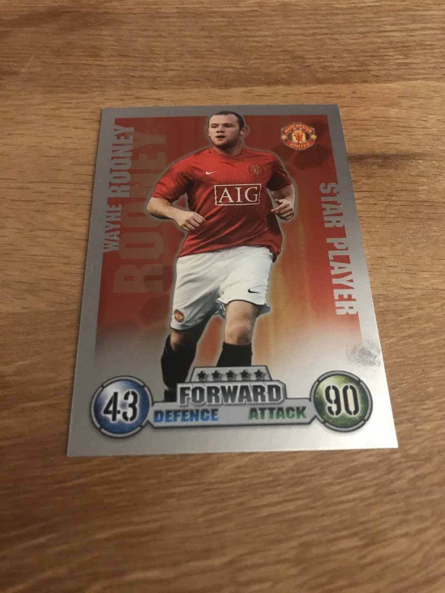 Wayne Rooney Manchester United FC Match Attax 2007/08 Shiny