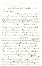 149th Ohio Sends Hand Drawn Map To Camp Dennison, Possibly Sending Message