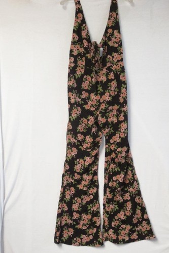 Amuse Society Sleeveless Floral Jumpsuit Sz M Lightweight, Bohemian, 100% Poly