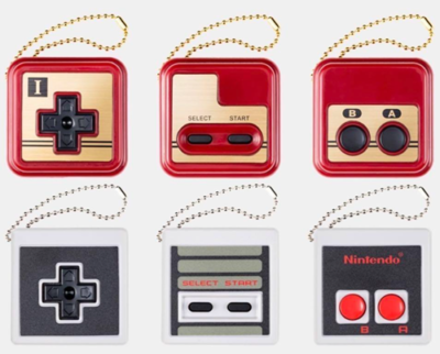 Nintendo Tokyo Controller Button Collection NES Charm Set of 6