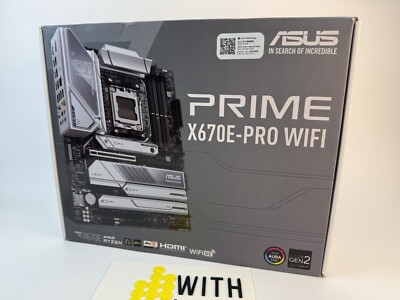 ASUS PRIME X670E-PRO WIFI AMD X670 AM5 Ryzen Desktop 9000 8000 & 7000 ATX