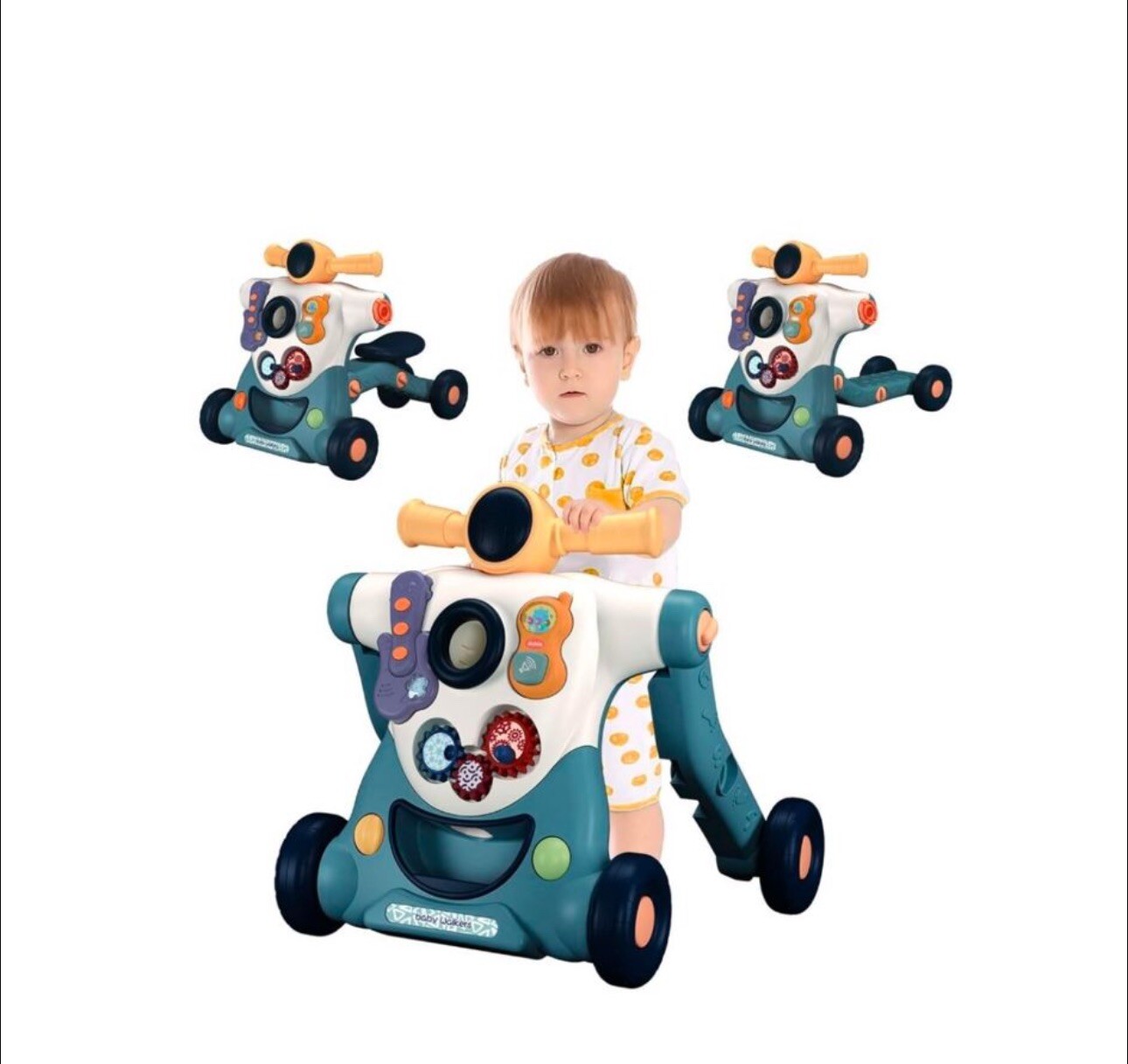 Baby Sit-to-Stand Learning Walker 3 In 1 Baby Walker For Boy