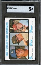 SGC BB - 1973 Topps - #615 - Mike Schmidt - SGC 5 - EX