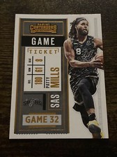2020-21 Panini Contenders Game Ticket Bronze Patty Mills Spurs #43 L7667*