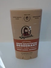 Lot Of 2 Dr. Squatch Deodorant Wood Barrel Bourbon 2.65oz