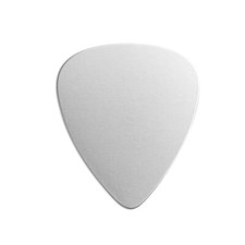 ImpressArt Guitar Pick, 1 1/4", Aluminum, Premium Metal Stamping Blanks, 24 pc