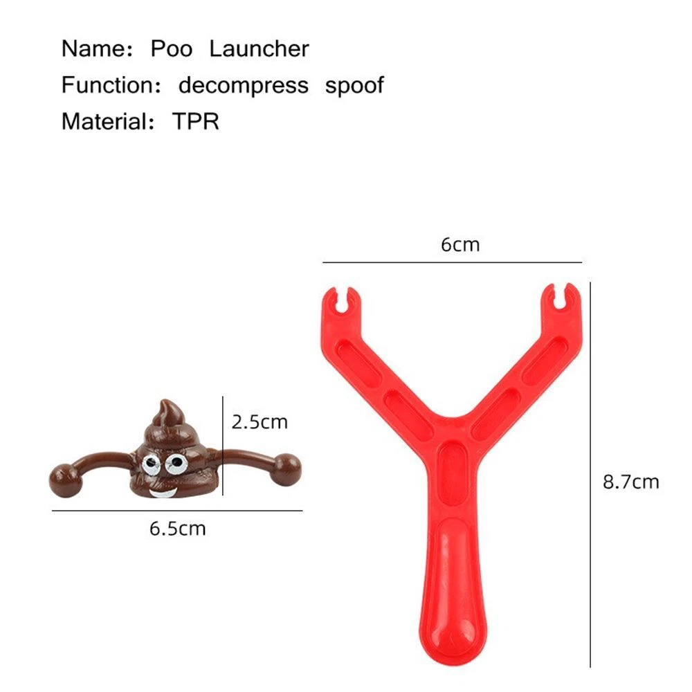 Climbing Poop Catapult Funny Sticky Baba Fake Poo Launcher Fake