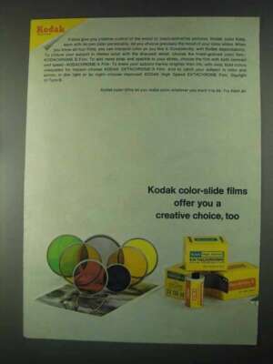 1967 Kodak Color-Slide Films Ad - Creative Choice, Too