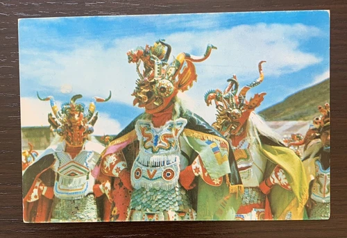 Danza de La Diablada, Oruro, Bolivia Devil Masks Dance Vintage Postcard