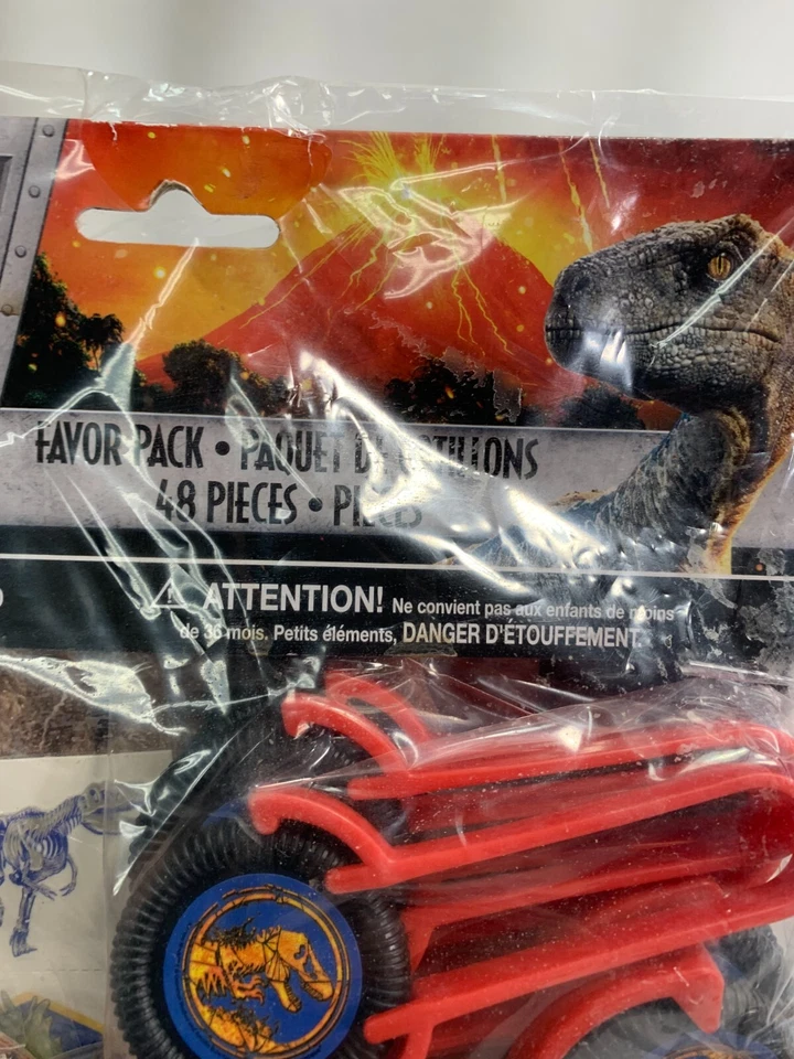NUEVO Paquete de suministros de fiesta de cumpleaños Jurassic World Park - Variedad 56 piezas Foto 3 de 4