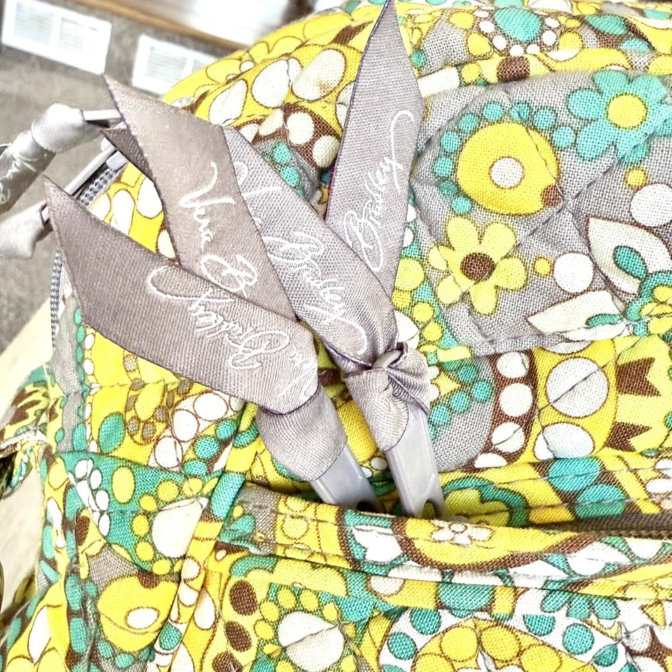 Vera Bradley Bolso Mensajero para Laptop Limón Parfait Acolchado Tela Correa para el Hombro Foto 4 de 4