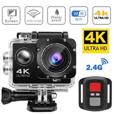 Action Camera Ultra HD 4K/30fps WiFi 2.0-inch 170D Underwater Waterproof Helmet