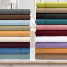 GoLinens Premium 650 Thread Count Egyptian Cotton Solid Pillowcase Set
