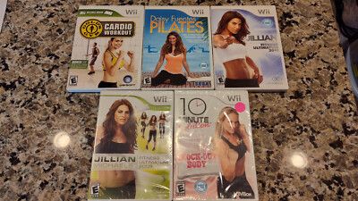 Wii: lot / bundle of 5 fitness related games (two are new + sealed) #2