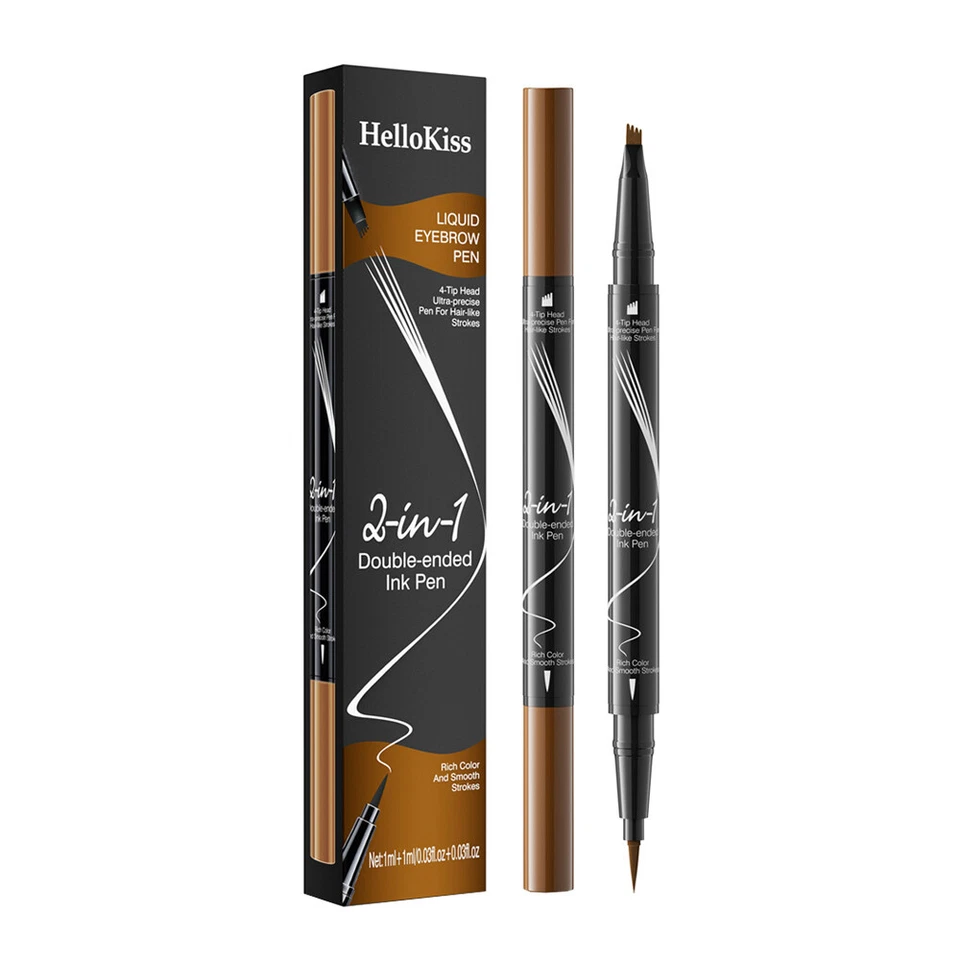 3D Microblading Tattoo Eyebrow Ink Pen LongLasting Waterproof 4Fork Pencil Brow< - Image 4 of 4