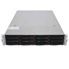 Supermicro CSE-826BE1C4-R1K23LPB 12-Bay 3.5" SAS3 12Gbps 2U Server Chassis NVME