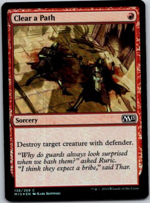 Magic the Gathering Clear a Path Core Set 2015 M15 Foil MTG Free Shipping!