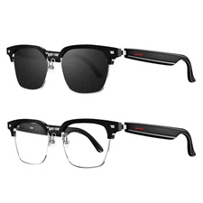 Smart Glasses Bluetooth-Audio Glasses Anti Blue-Light Stereo Music Call Headset