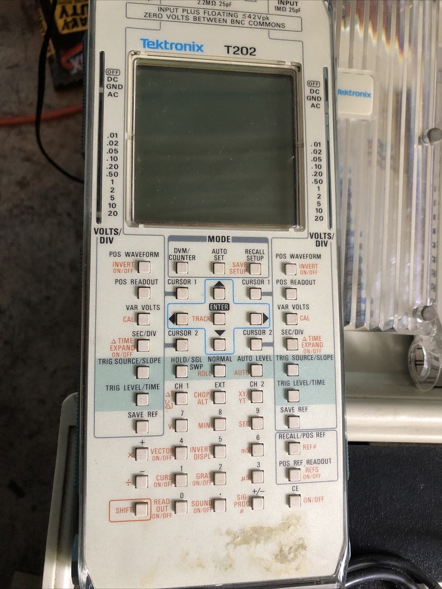 Vintage Tektronix T202 Hand Held Portable 2 Channel Oscilloscope