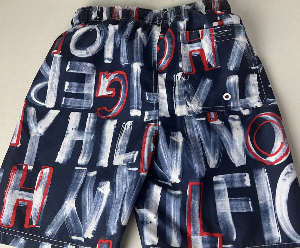 Pantalones cortos de natación TOMMY HILFIGER para niños con estampado de graffiti talla 12/14 Foto 2 de 4