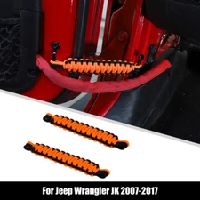 Orange Car Door Limit Rope Strap Bandage Limiter Stopper For Jeep Wrangler JK TJ