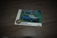 1980 Fiat Brava Single Sheet Sales Brochure
