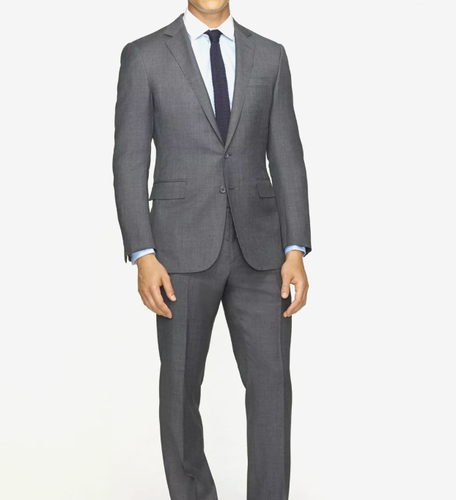 NEW NWOT 2024 MICHAEL KORS Gray Tic Full Suit 44R Wool
