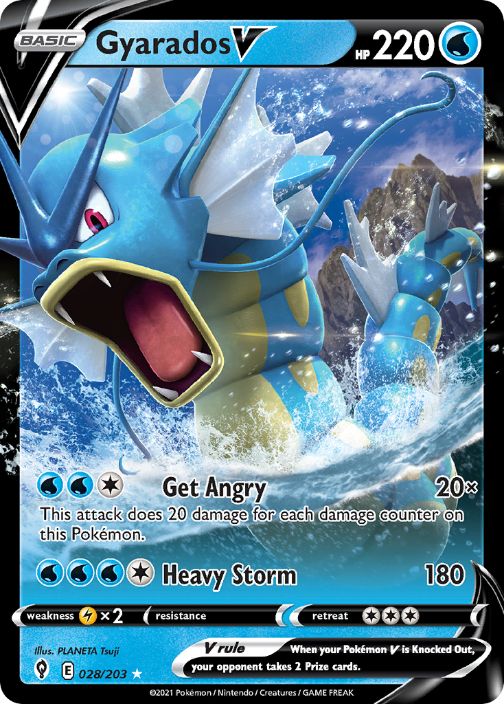 Gyarados V 28/203 Rare Holo V | Evolving Skies | Pokemon Card | eBay