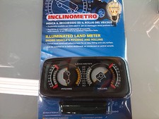 Inclinometro indicatore beccheggio e rollio illuminato 12 V 4x4 fuoristrada