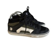 Enties Skate Shoes Kids RVM Vulcanised Black Green Lace Up Leather UK 3.5