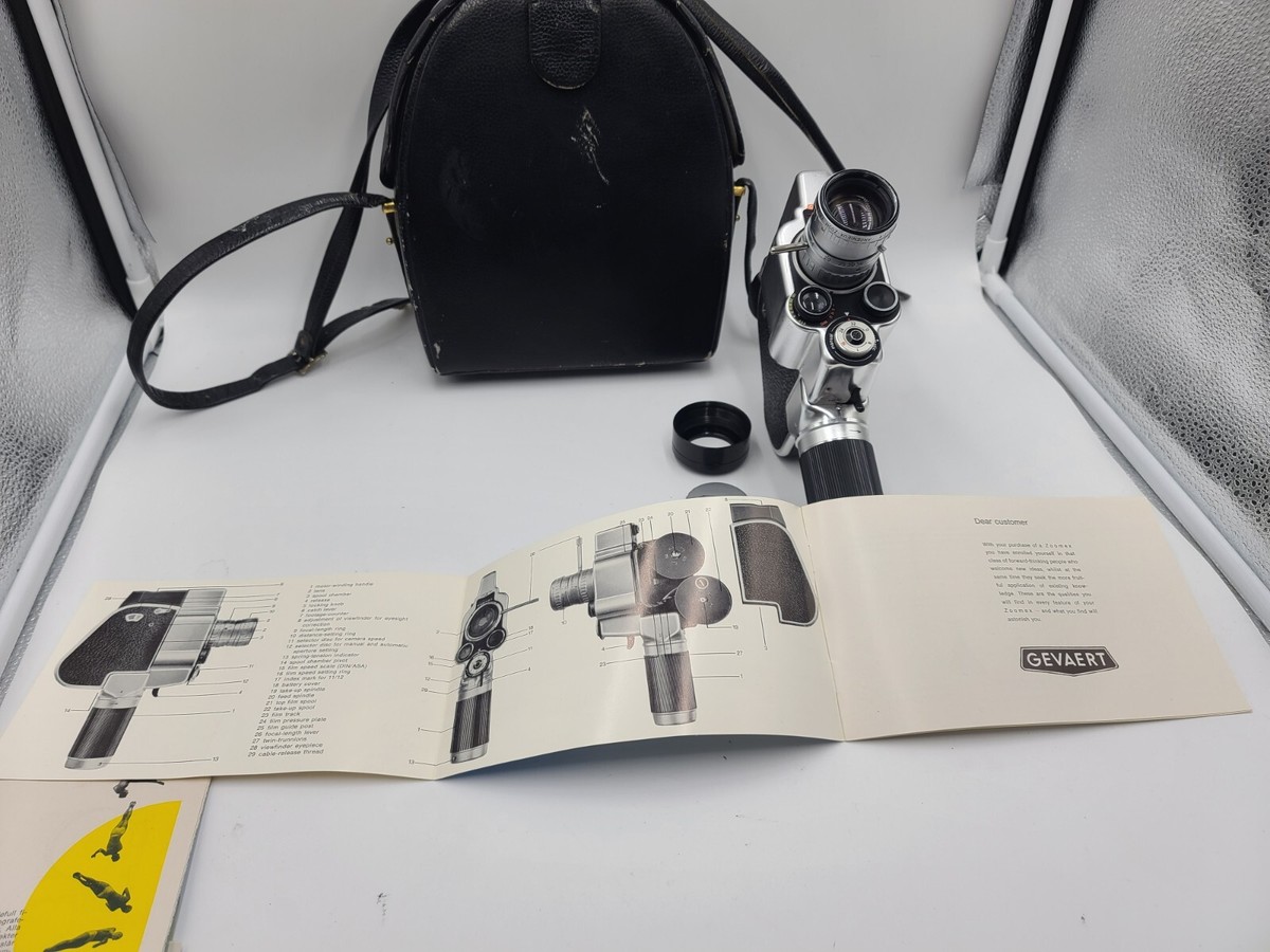 Antigua Cámara De Fotos Gevaert Rex Lujo Con Estuche