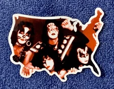 KISS VINTAGE LOOK Decal/Sticker UNIQUE! 3.5x2.5 Inches USA Glossy!