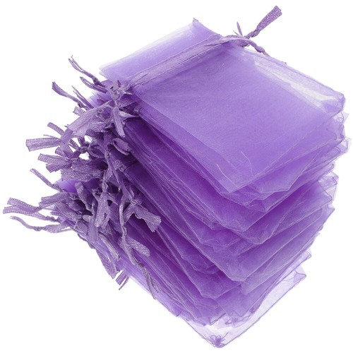 50 Pcs Portable Bags Gift Organza Jewelry Pouches Drawstring Small Sachets