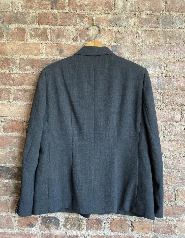 Chaqueta vintage para mujer Helmut Lang, talla 46 IT, 100 % lana gris Italia » Foto 4 de 4