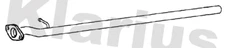 Klarius exhaust pipe fits Nissan x-trail 1.6 14> DN864L