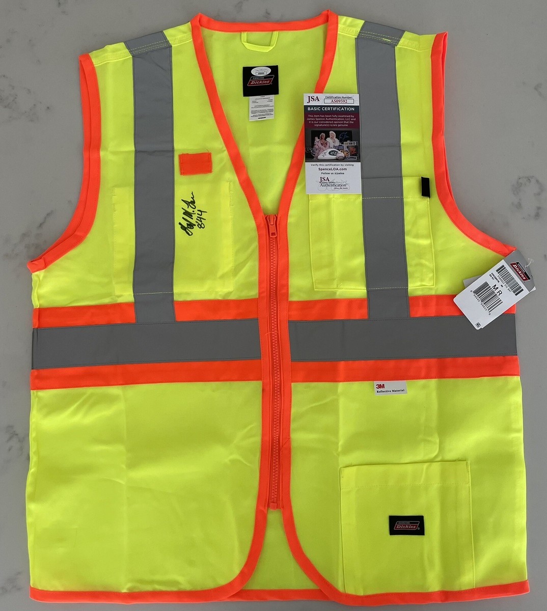 OFFICIAL Gail Lewis Signed Safety Vest Walmart Employee #844 JSA