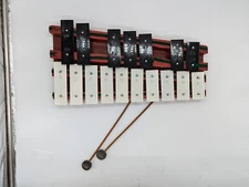 Vintage Xylophone/Bell Kit: Rhythm Band, Inc., Ft Worth, Texas ~Made in the USA~