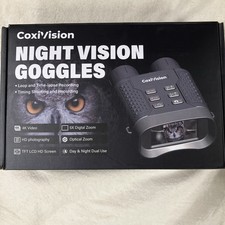Coxivision 4K Night Vision Goggles, Rechargeable Battery, IP54 Waterproof, USBC