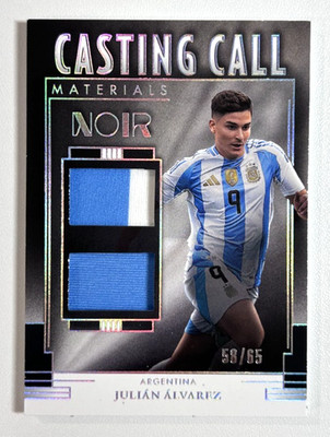Julian Alvarez 2024-25 Noir Casting Call Materials Dual Two Color Jersey /65