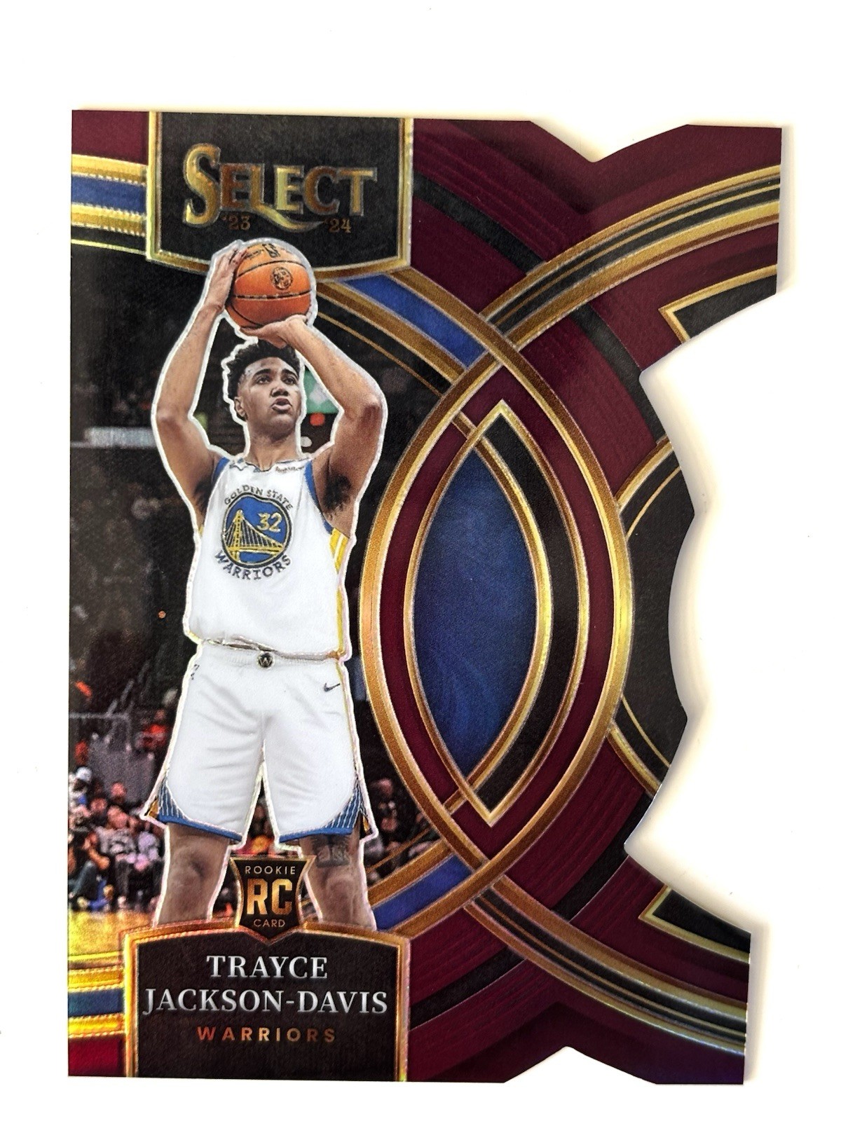 2023-24 Panini Select - Trayce Jackson-Davis #329 Maroon Die Cut /175 (RC)