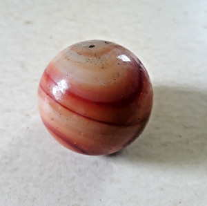 Vtg Gear Shift Suicide Knob Orange Swirl Glass Marble