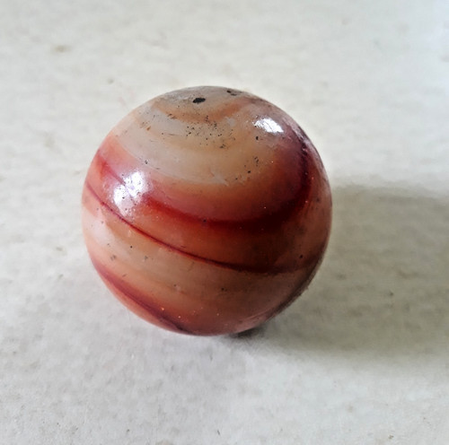 Vtg Gear Shift Suicide Knob Orange Swirl Glass Marble