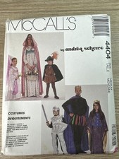 McCalls 4404 Pattern Family Costumes Knight Princess King Sz M 36-38 Uncut NOS