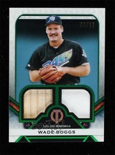 2021 Topps Tribute Dual Relics Green 3/99 Wade Boggs #DR-WB HOF 0xz8