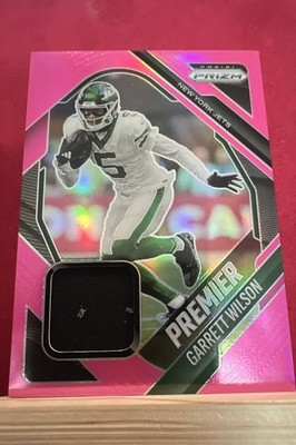2025 Panini Prizm - Premier Jerseys Garrett Wilson #PJY-GWN Pink Prizm (MEM)