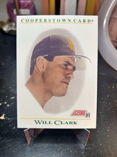1991 Score - Factory Set Cooperstown Will Clark #B6